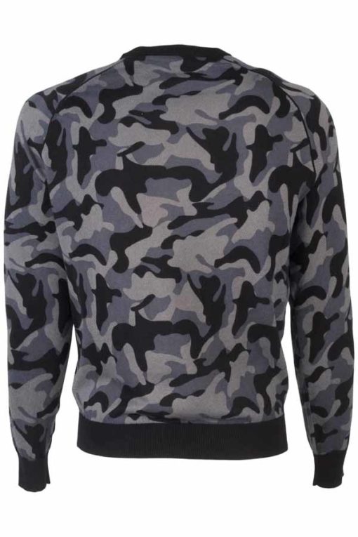 Armani jeans maglia da uomo in fantasia camouflage-2
