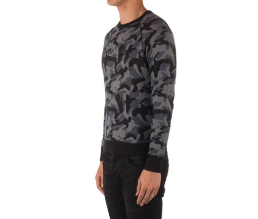 Armani jeans maglia da uomo in fantasia camouflage