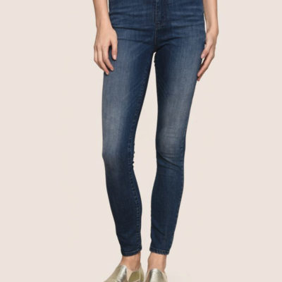 Armani Exchange jeans scuro vita alta da donna