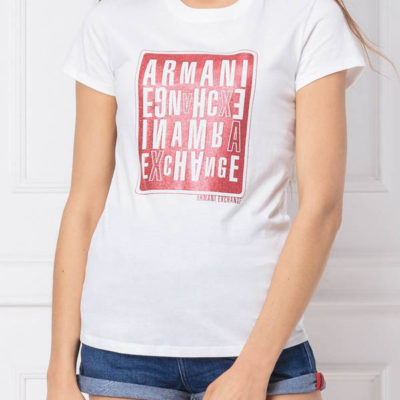 maglietta donna ARMANI EXCHANGE con stampa-1