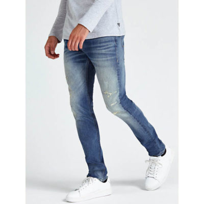GUESS jeans strappato uomo modello slim