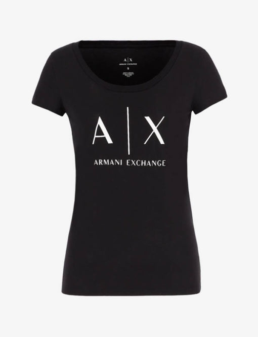 t-shirt Armani Exchange logo AX donna-6