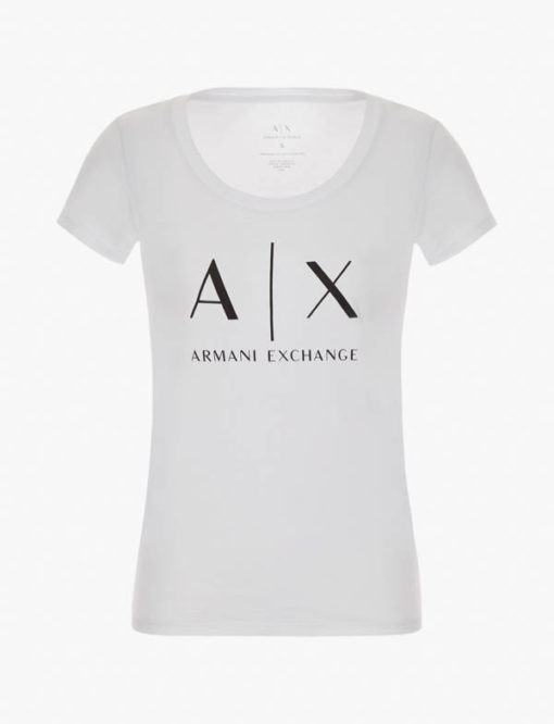 t-shirt Armani Exchange logo AX donna-7