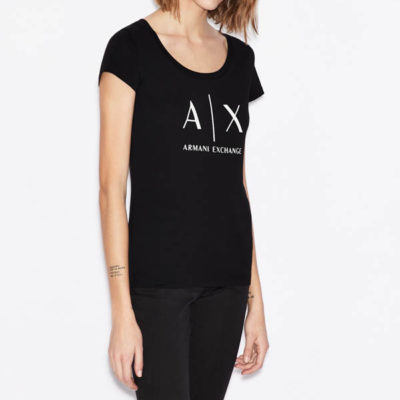 t-shirt Armani Exchange logo AX donna