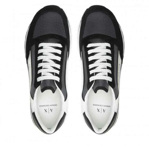 Sneakers ARMANI EXCHANGE da uomo nera e bianca-3