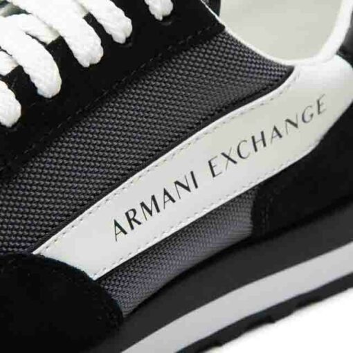 Sneakers ARMANI EXCHANGE da uomo nera e bianca-2