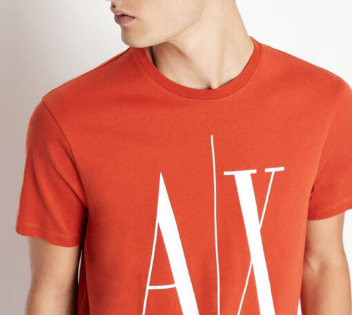 ARMANI EXCHANGE maglietta da uomo ruggine logo A|X -1