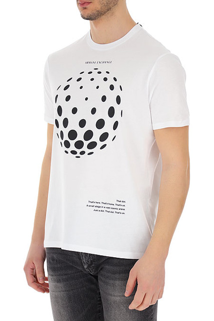 Maglietta uomo con scritta e stampa ARMANI EXCHANGE-5