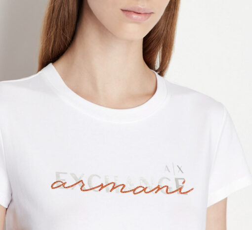 T-shirt bianca ARMANI EXCHANGE da donna