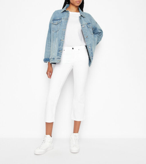 Jeans ARMANI EXCHANGE bianco da donna modello capri-3