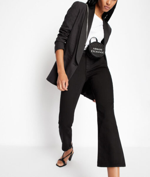 Jeans ARMANI EXCHANGE nero da donna modello capri -2