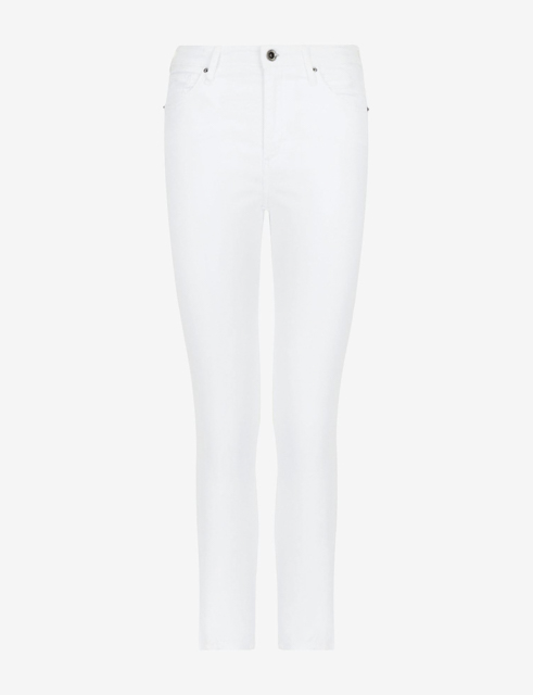 Jeans bianco donna ARMANI EXCHANGE modello capri con spacchetto