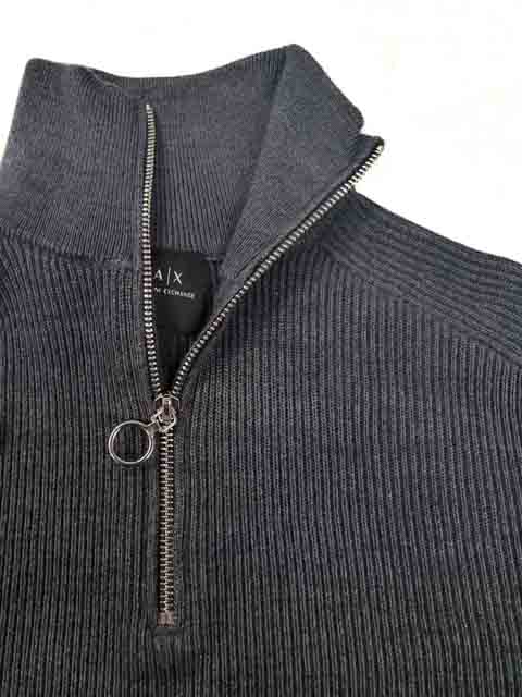 ARMANI EXCHANGE maglione uomo collo alto misto lana merino-2