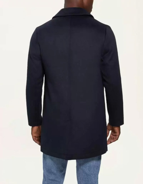 GUESS cappotto blu da uomo in misto lana-1