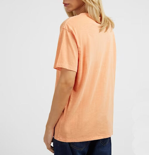 T-shirt arancione uomo con taschino GUESS-2