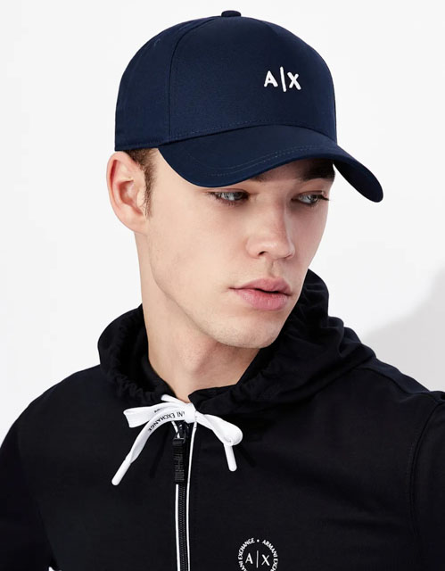 ARMANI EXCHANGE cappello baseball uomo con piccolo logo AIX-5