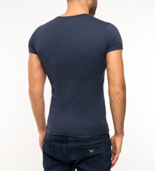Emporio Armani uomo t-shirt elasticizzate a v blu