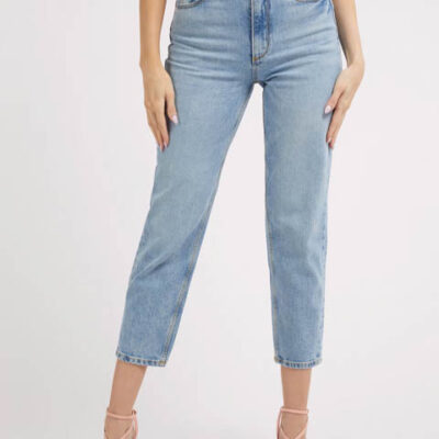 GUESS jeans vita alta donna con gamba e fondo dritti