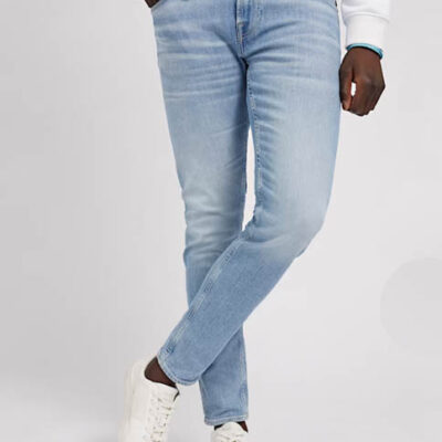 GUESS jeans uomo skinny stretch colore chiaro