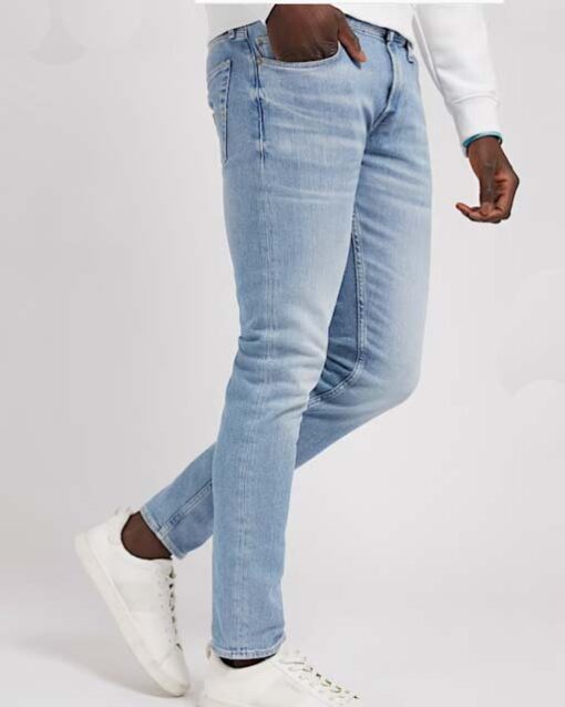 GUESS jeans uomo skinny stretch colore chiaro-4