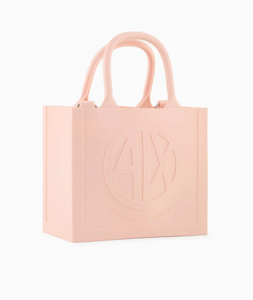 ARMANI EXCHANGE borsa piccola rosa donna con logo a rilievo-1