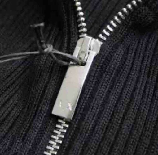 ARMANI EXCHANGE maglione nero a costine con zip-2