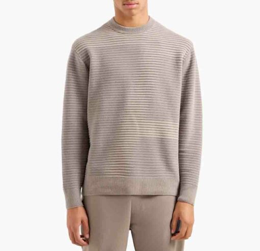 Maglione ARMANI EXCHANGE relaxed fit motivo a righe-8