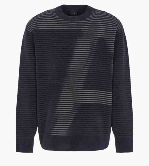 Maglione ARMANI EXCHANGE relaxed fit motivo a righe-1