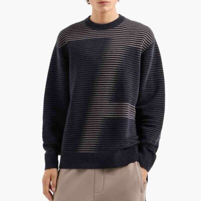 Maglione ARMANI EXCHANGE relaxed fit motivo a righe