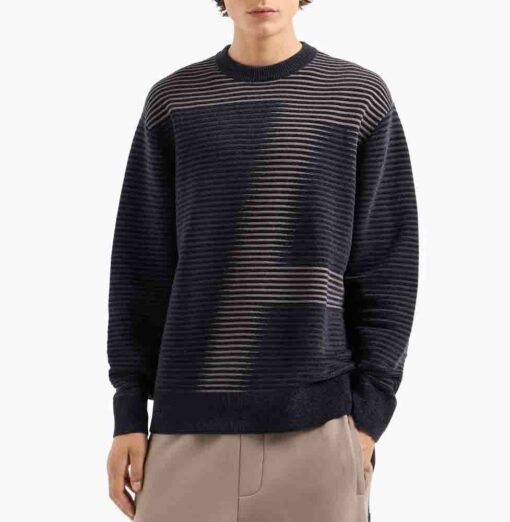 Maglione ARMANI EXCHANGE relaxed fit motivo a righe