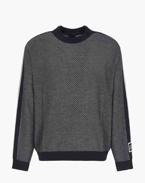 Maglione uomo ARMANI EXCHANGE con bande a contrasto sulle maniche-1