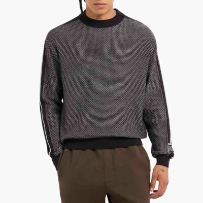 Maglione uomo ARMANI EXCHANGE con bande a contrasto sulle maniche