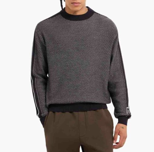 Maglione uomo ARMANI EXCHANGE con bande a contrasto sulle maniche