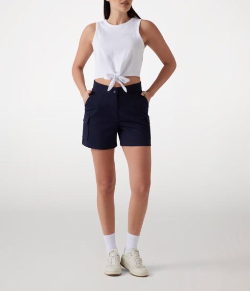 GUESS TOP BIANCO CROP DONNA CON STRASS ALL-OVER-2