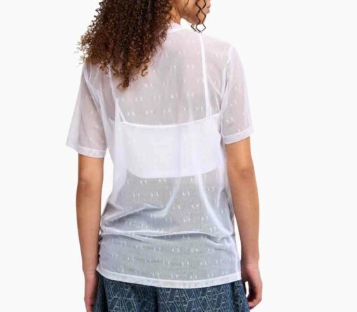 MAGLIETTA BIANCA ARMANI EXCHANGE CON TOP DA DONNA -1