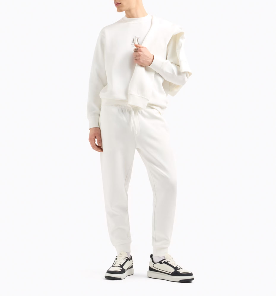 ARMANI EXCHANGE pantalone tuta bianco uomo-2