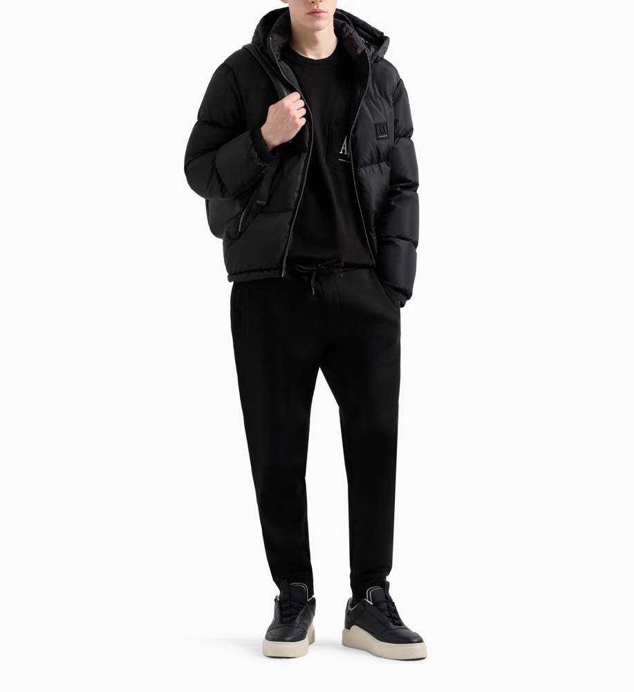 ARMANI EXCHANGE pantalone tuta nero uomo-2