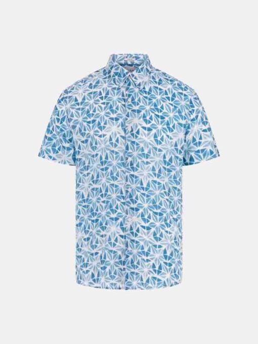 Camicia GUESS uomo a mezza manica in fantasia-1
