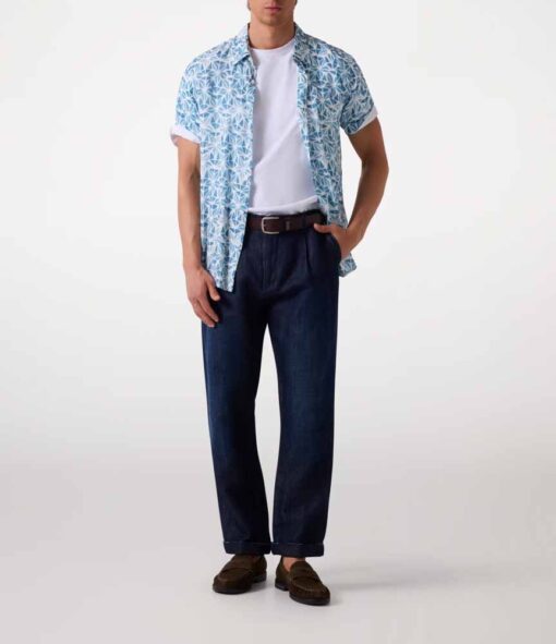 Camicia GUESS uomo a mezza manica in fantasia-2