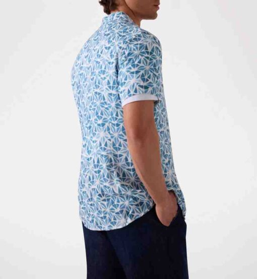 Camicia GUESS uomo a mezza manica in fantasia-3
