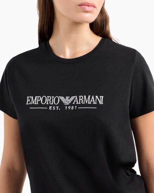 EMPORIO ARMANI t-shirt con scritta da donna