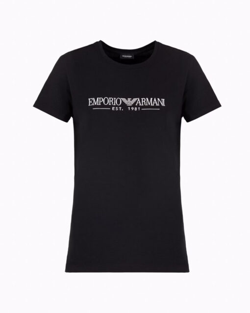 EMPORIO ARMANI t-shirt con scritta da donna-3