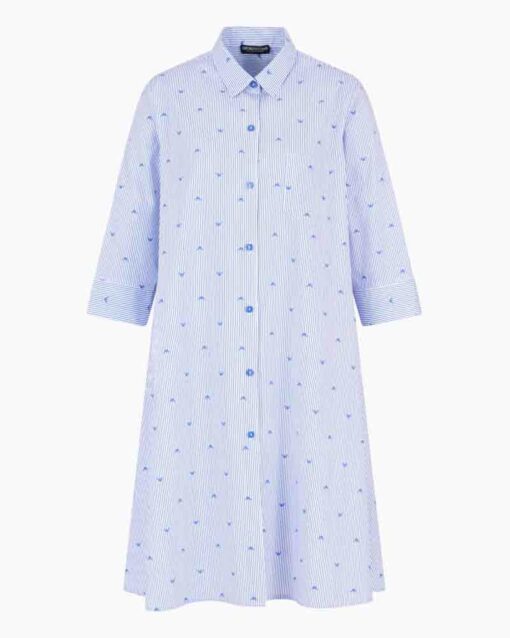 EMPORIO ARMANI vestito donna scamiciato a mezza manica-2