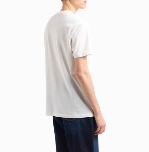 ARMANI EXCHANGE maglietta bianca con stampa frontale da uomo