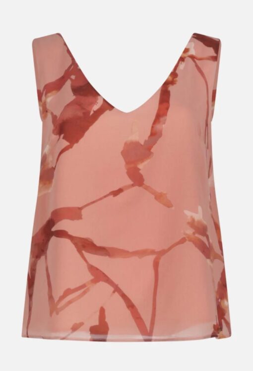 Top donna in fantasia ARTIGLI color salmone