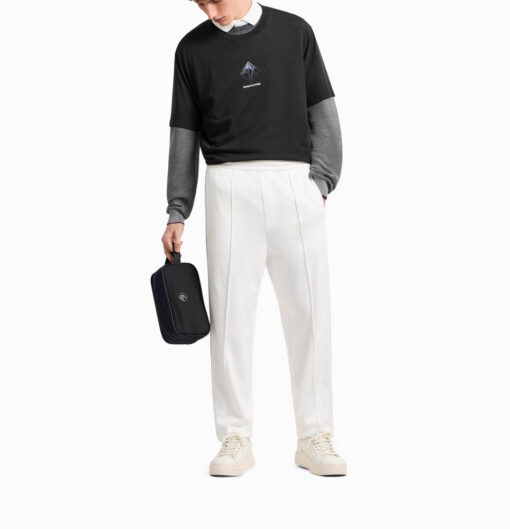 Maglietta ARMANI EXCHANGE verde regular fit con stampa logo da uomo-3