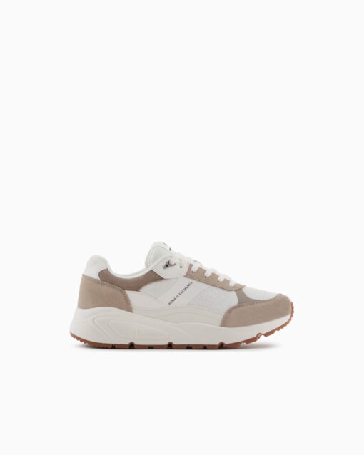 Sneakers allacciate ARMANI EXCHANGE uomo con inserti a contrasto-5