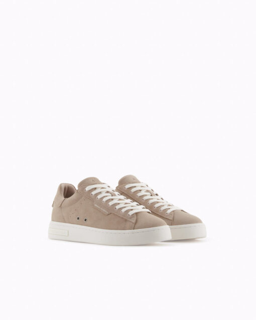 sneakers beige in vera pelle scamosciata da uomo ARMANI EXCHANGE-2