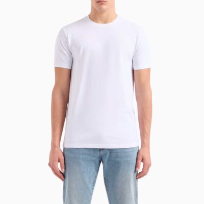 ARMANI EXCHANGE t-shirt uomo bianca girocollo