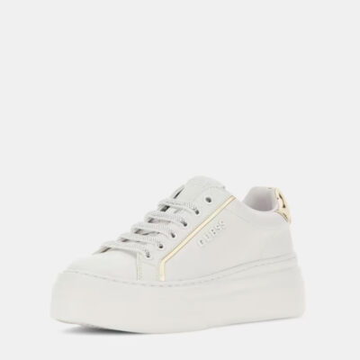 Sneakers bianca GUESS donna con lacci con strass-1
